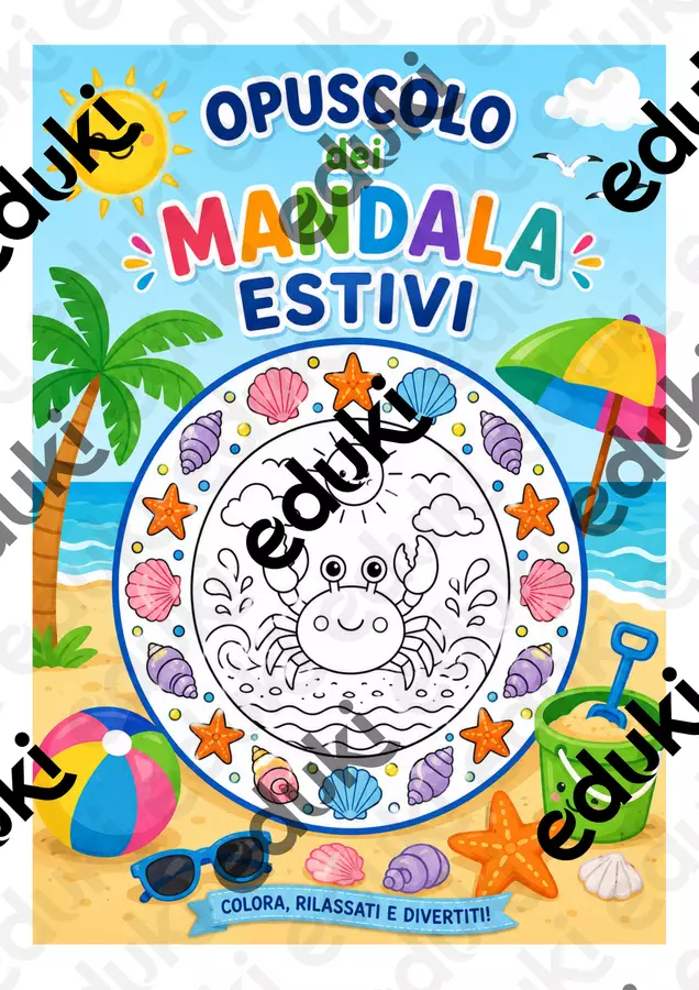 Mandala estivi da colorare Giochi - Mandala estivi da colorare - Piccoli Passi Inclusivi - Pagina di copertina