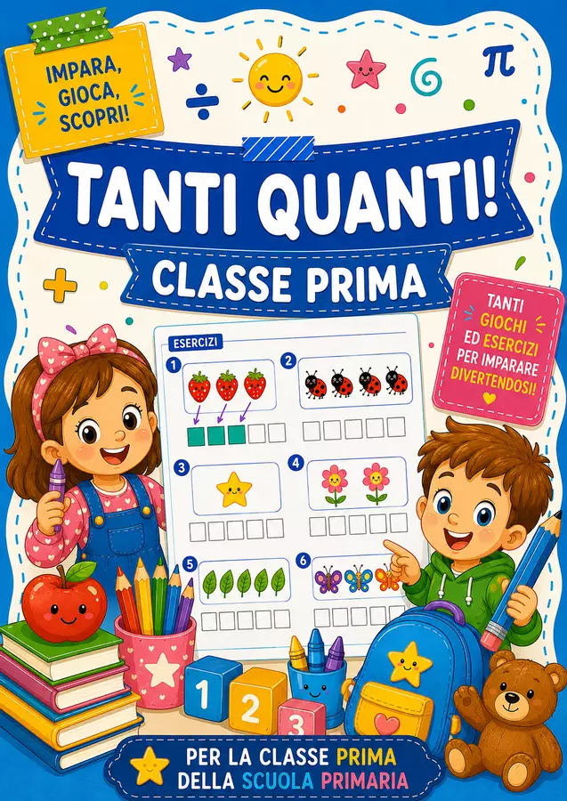 'Tanti quanti' prerequisiti classe prima Esercizi - 'Tanti quanti' prerequisiti classe prima - STEM nello zaino - Pagina di copertina