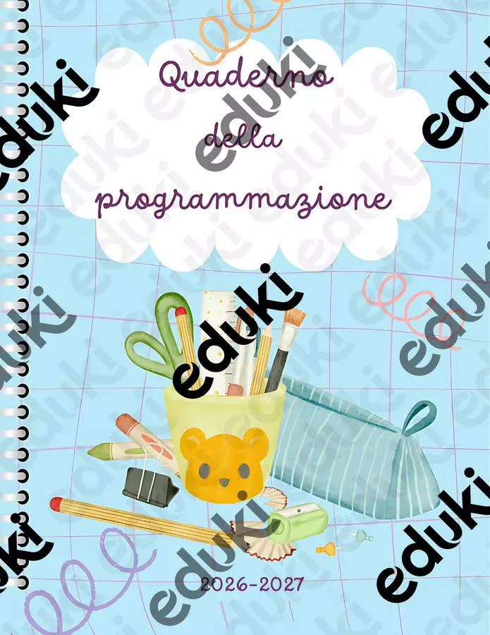 Quaderno della programmazione 2026/27 Materiale di supporto/inclusione - Quaderno della programmazione 2026/27 - Vita di scuola by BussolaScuola & Classe a Colori - Pagina di copertina