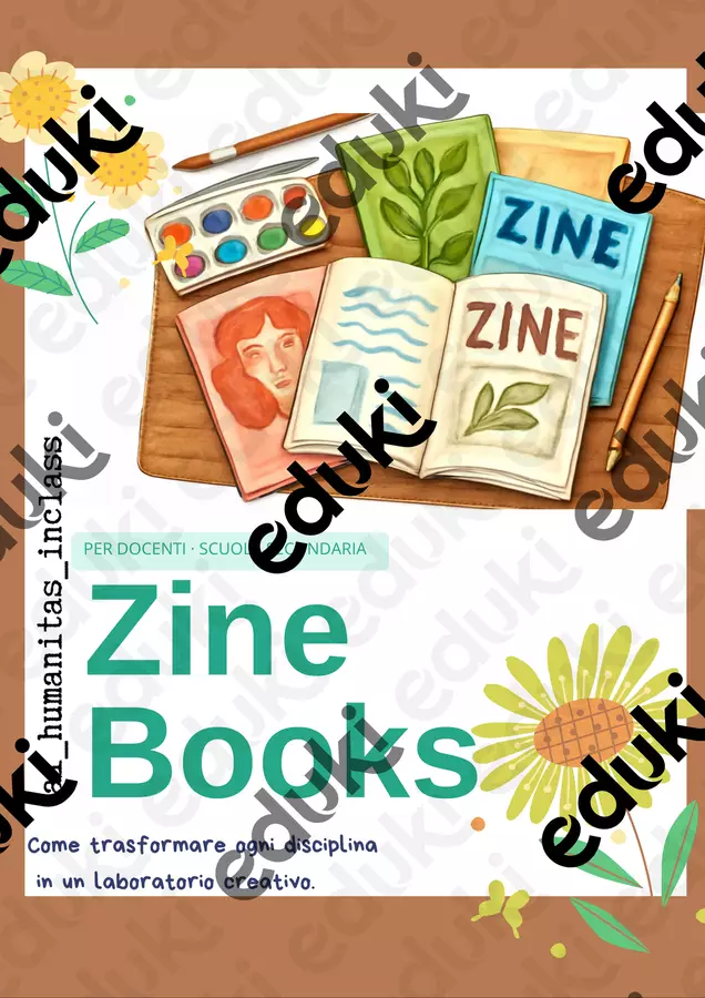 La Zine: il libretto creativo a 8 pagine Programmi scolastici / Materiali per docenti - La Zine: il libretto creativo a 8 pagine - ai_humanitas_ inclass - Pagina di copertina