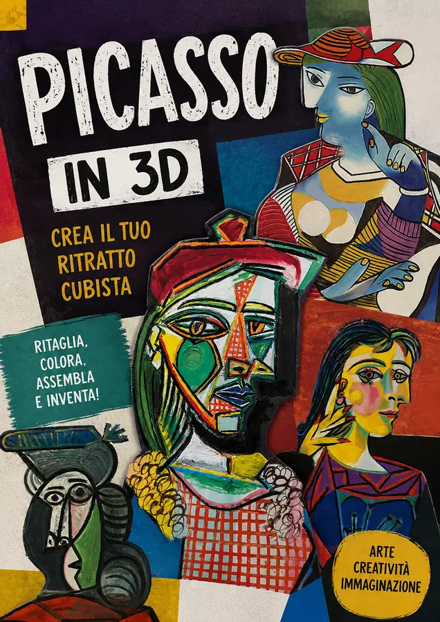 Ritratti Cubisti alla Picasso Materiale per pittura e bricolage - Ritratti Cubisti alla Picasso - La valigia verde - Pagina di copertina