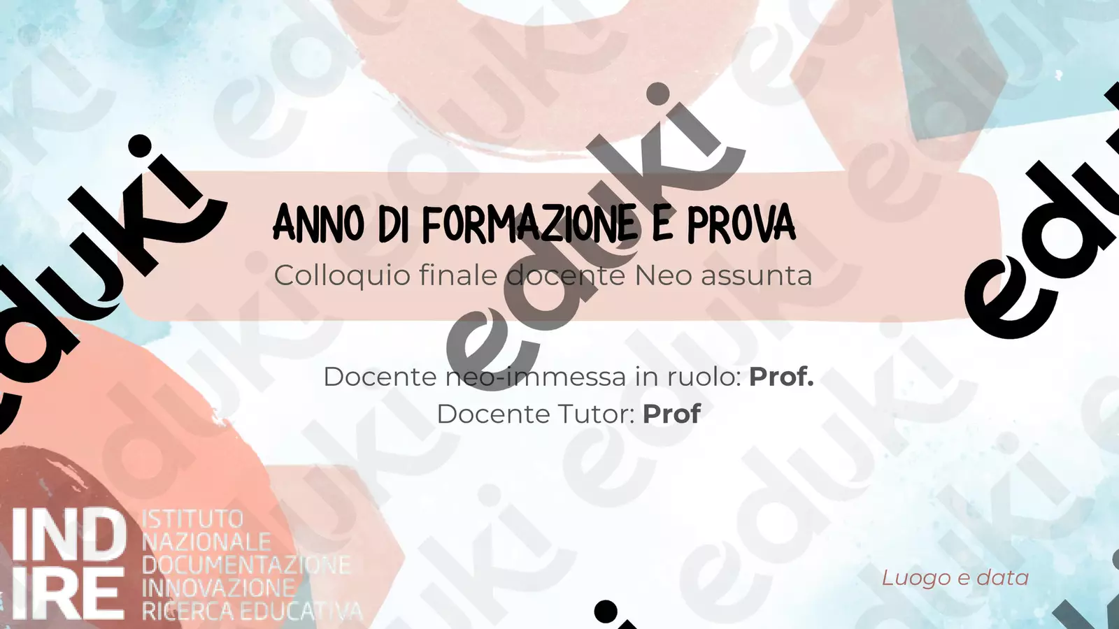 modello presentazione_anno di formazione e prova Presentazioni / Lavagne - modello presentazione_anno di formazione e prova - elisavig93 - Pagina di copertina