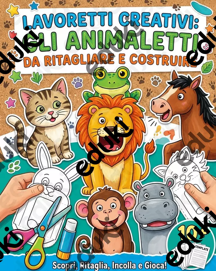 Animali da ritagliare- lavoretti creativi Materiale interattivo - Animali da ritagliare- lavoretti creativi - Piccoli passi Didattici - Pagina di copertina