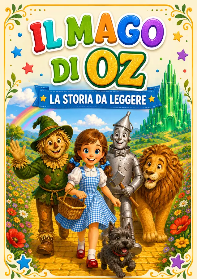 "Il Mago di Oz" storia da leggere Testo - "Il Mago di Oz" storia da leggere - Leggo e Comprendo - Pagina di copertina