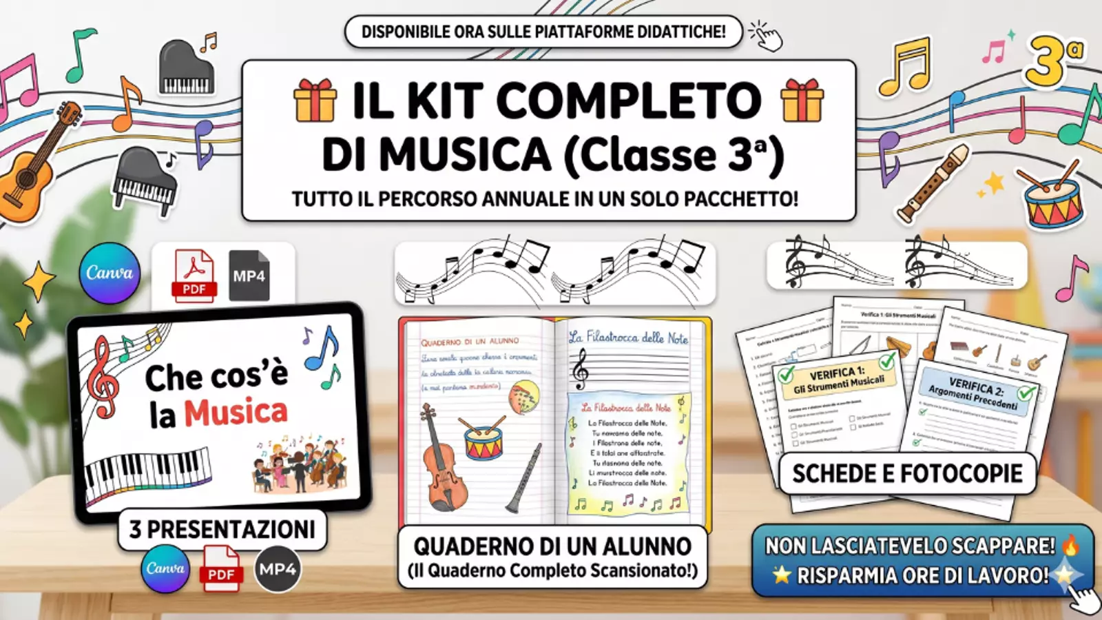 PROGRAMMA COMPLETO di musica - terza elementare Audio - PROGRAMMA COMPLETO di musica - terza elementare - mammaestraatempopieno - Pagina di copertina