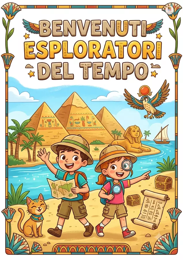 Kit accoglienza classe quarta: Antico Egitto 📯🐫 Esercizi - Kit accoglienza classe quarta: Antico Egitto 📯🐫 - maestreamiche - Pagina di copertina