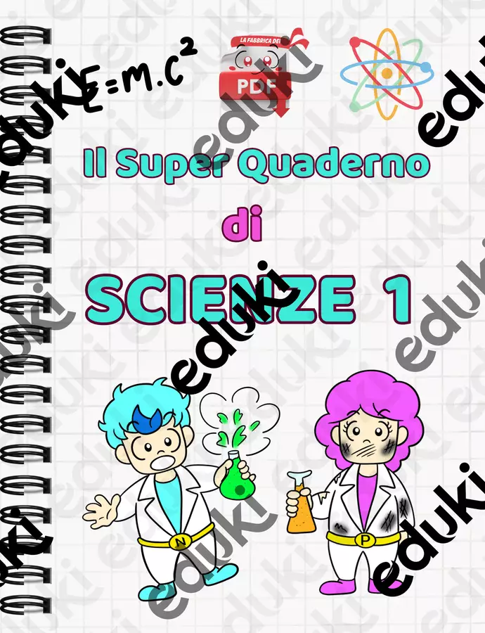 SUPER QUADERNO Di SCIENZE Classe 1 Esercizi - SUPER QUADERNO Di SCIENZE Classe 1 - La Fabbrica. dei PDF - Pagina di copertina