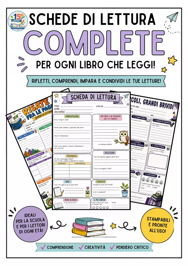 16 schede di analisi lettura WRW Schede informative - 16 schede di analisi lettura WRW - Maestro Fabio Giochiecolori - Pagina di copertina