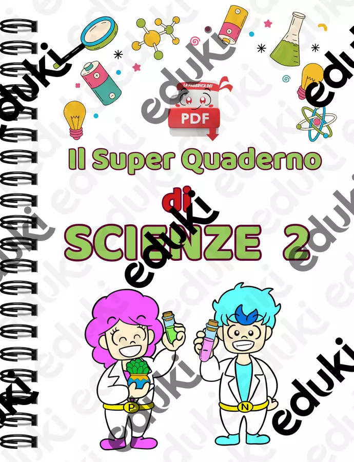 Super Quaderno di SCIENZE classe 2 Esercizi - Super Quaderno di SCIENZE classe 2 - La Fabbrica. dei PDF - Pagina di copertina