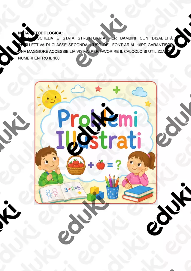Problemi illustrati Esercizi - Problemi illustrati - Maestra Lella - Pagina di copertina
