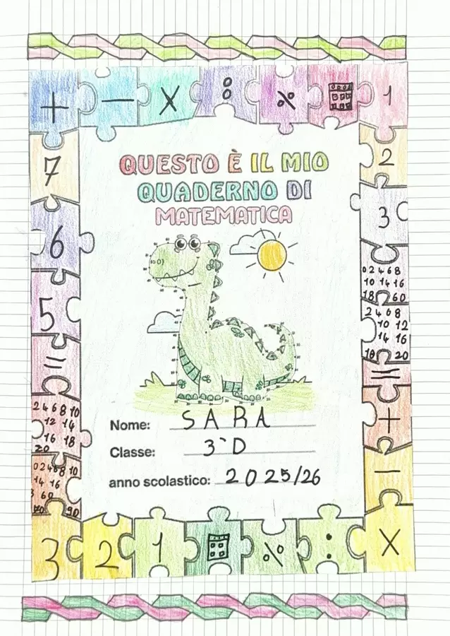 PDF quaderno matematica classe terza primaria + schede Esercizi - PDF quaderno matematica classe terza primaria + schede - A simply teacher - Pagina di copertina