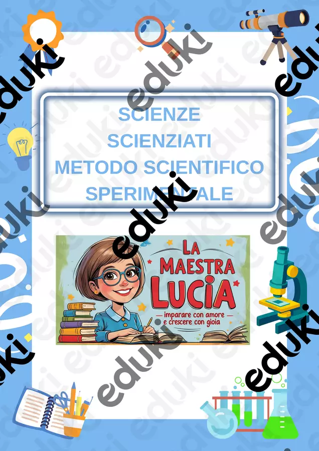 SCIENZE, SCIENZIATI, METODO SCIENTIFICO-SPERIMENTALE Esercizi - SCIENZE, SCIENZIATI, METODO SCIENTIFICO-SPERIMENTALE - Lucia Durante - Pagina di copertina
