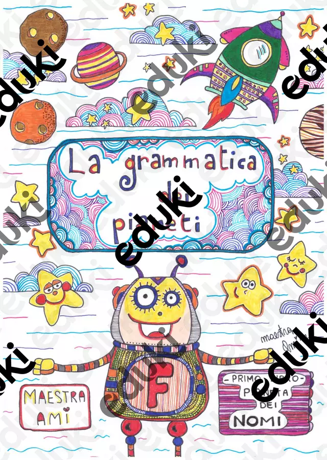 Nome Esercizi - Nome - Maestra Ami - Pagina di copertina