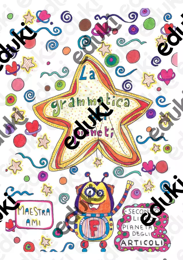 Pianeta Articoli Esercizi - Pianeta Articoli - Maestra Ami - Pagina di copertina
