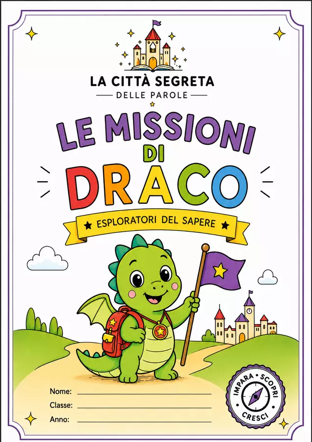 DRACO IL DRAGO ACCADEMIA DEI SUONI Materiale di supporto/inclusione - DRACO IL DRAGO ACCADEMIA DEI SUONI - La Maestra Digitale - Pagina di copertina