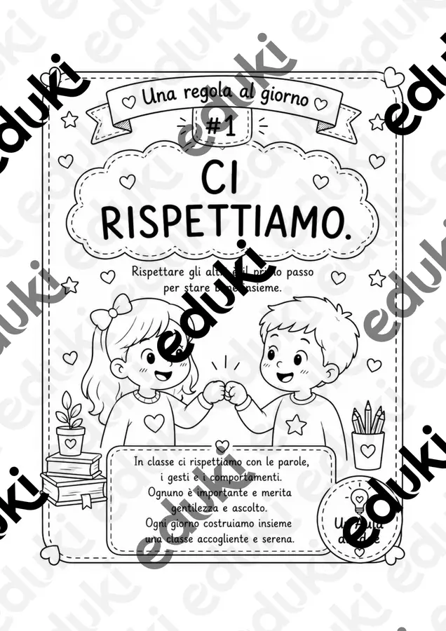 Il kit delle regole di classe prima Poster - Il kit delle regole di classe prima - Un'aula di idee - Pagina di copertina