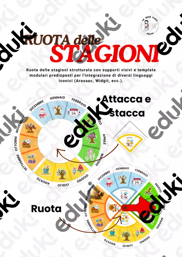 ✨ Ruota delle Stagioni ✨ Materiale di supporto/inclusione - ✨ Ruota delle Stagioni ✨ - La sedia fuori posto - Pagina di copertina