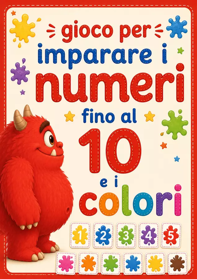 Gioco per imparare numeri e colori - Accoglienza classe prima Giochi - Gioco per imparare numeri e colori - Accoglienza classe prima - MilleLibriPerBambini - Pagina di copertina