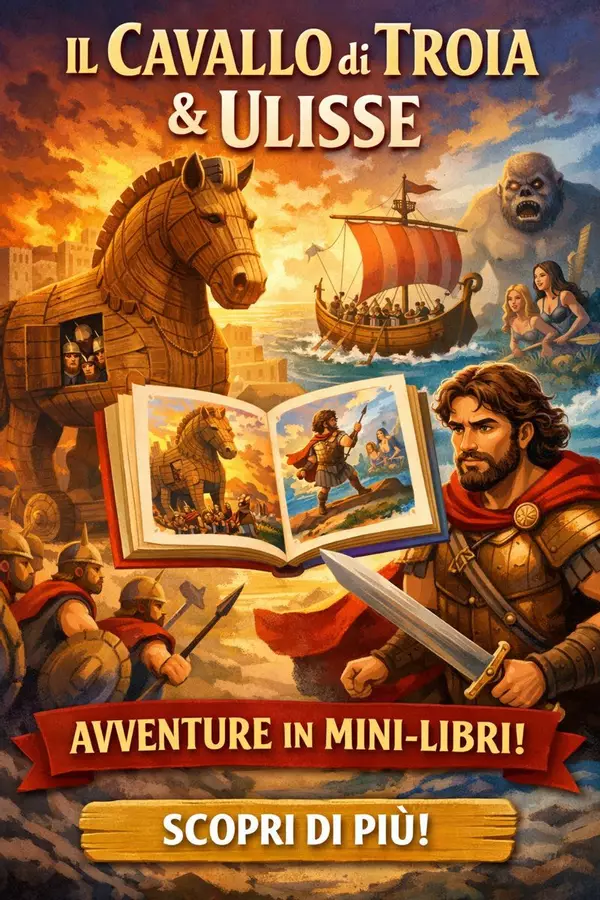 01. ULISSE E IL CAVALLO DI TROIA (Odissea a puntate) Altro tipo di materiale - 01. ULISSE E IL CAVALLO DI TROIA (Odissea a puntate) - Maestro Fabio Giochiecolori - Pagina di copertina