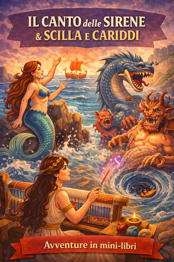 6. Ulisse e le sirene/Scilla e Cariddi (Odissea a puntate) Altro tipo di materiale - 6. Ulisse e le sirene/Scilla e Cariddi (Odissea a puntate) - Maestro Fabio Giochiecolori - Pagina di copertina