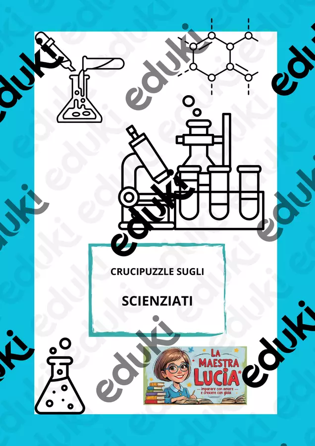 CRUCIPUZZLE SCIENZIATI Quiz - CRUCIPUZZLE SCIENZIATI - Lucia Durante - Pagina di copertina