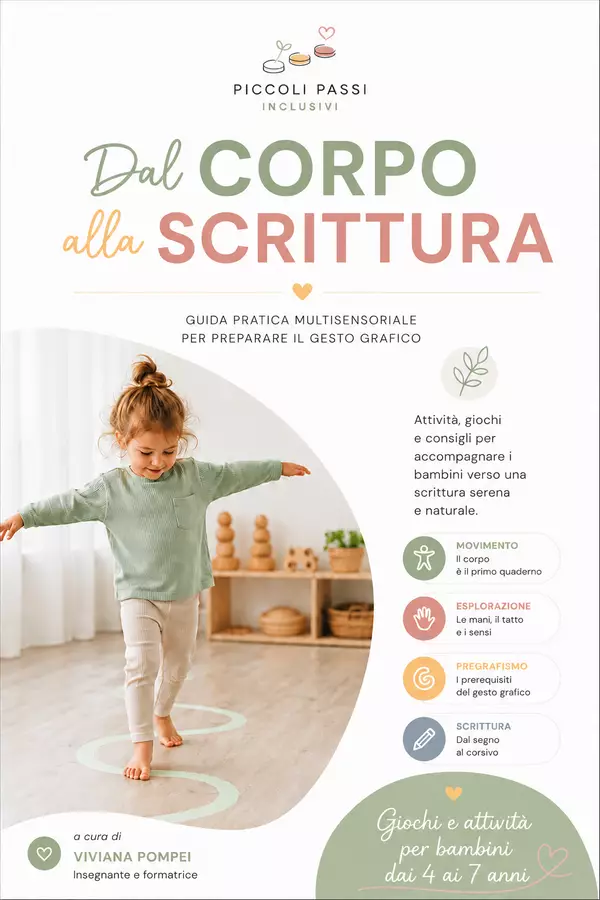 Dal Corpo alla scrittura Opere didattiche / Libri di testo - Dal Corpo alla scrittura - Piccoli Passi Inclusivi - Pagina di copertina