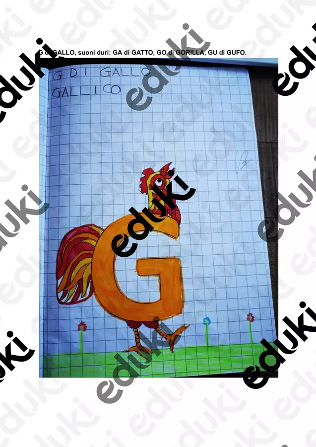 Quaderno n° 6 ITA classe prima G Q + GHI/GHE lettere stran. Serie di lezioni - Quaderno n° 6 ITA classe prima G Q + GHI/GHE lettere stran. - Maestra Anita - Pagina di copertina