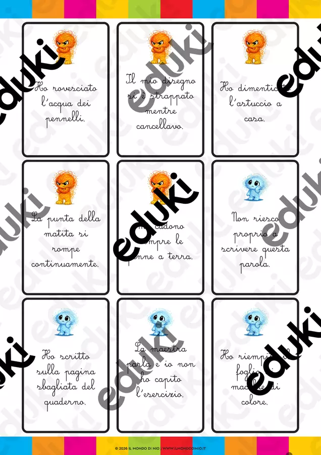 CARDS gioco in corsivo OPPALA Risolvi il pasticcio con Nio e Scarabocchio Esercizi - CARDS gioco in corsivo OPPALA Risolvi il pasticcio con Nio e Scarabocchio - Il mondo di Nio - Pagina di copertina