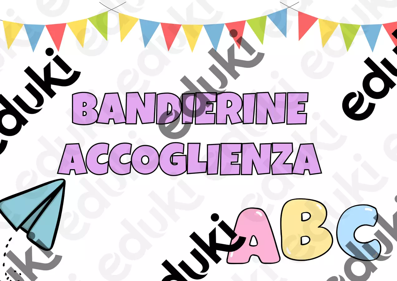 BANDIERINE ACCOGLIENZA Poster - BANDIERINE ACCOGLIENZA - Maestra_Antonella - Pagina di copertina