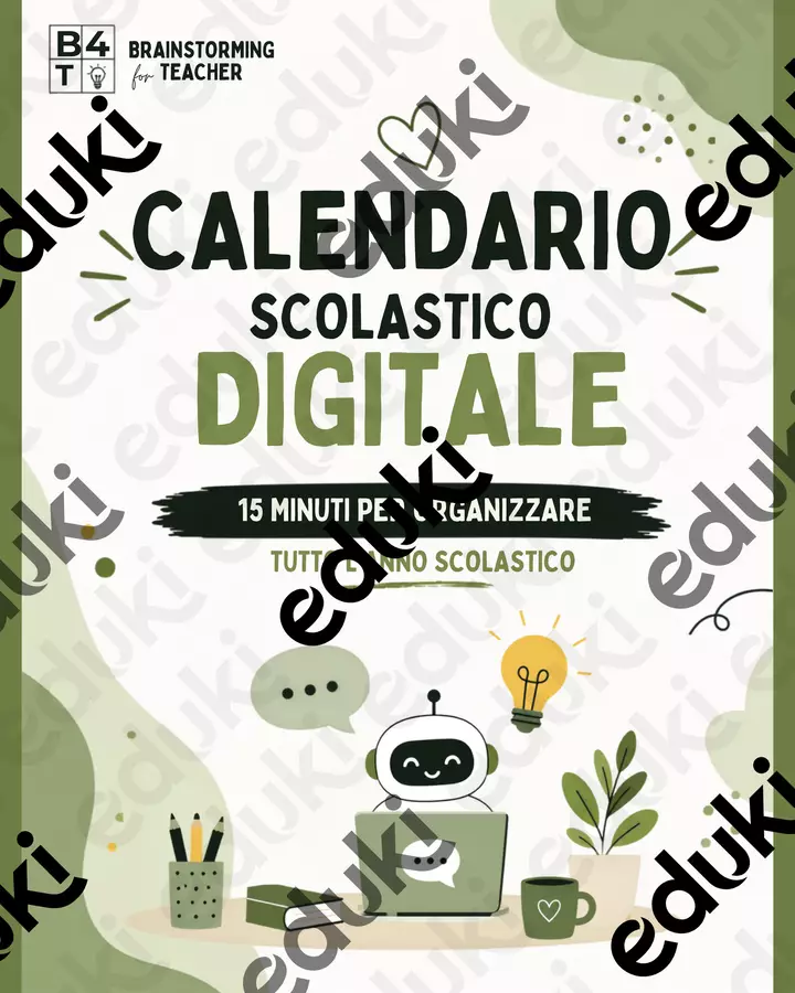 Calendario scolastico digitale: guida pratica per tutti Schede informative - Calendario scolastico digitale: guida pratica per tutti - Brainstorming for Teacher - Pagina di copertina