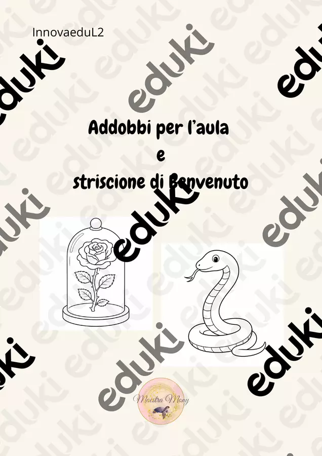 Addobbi per la classe Piccolo Principe Poster - Addobbi per la classe Piccolo Principe - Maestra Mony - Pagina di copertina