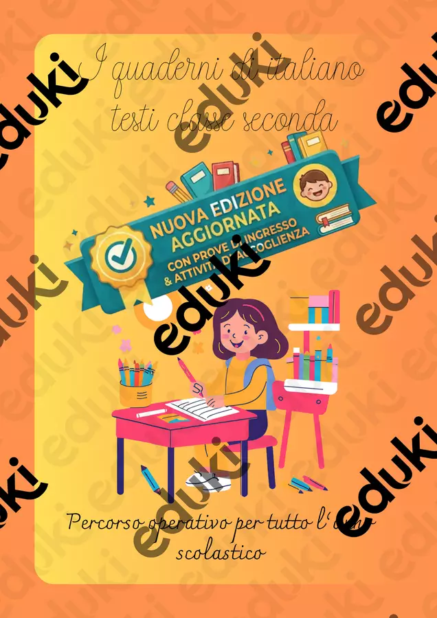 I quaderni di italiano testi classe seconda Programmi scolastici / Materiali per docenti - I quaderni di italiano testi classe seconda - Maestra Sabry - Pagina di copertina