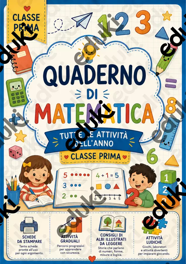 Mate - Quaderno in Classe Prima Esercizi - Mate - Quaderno in Classe Prima - _maestrafederica_ - Pagina di copertina