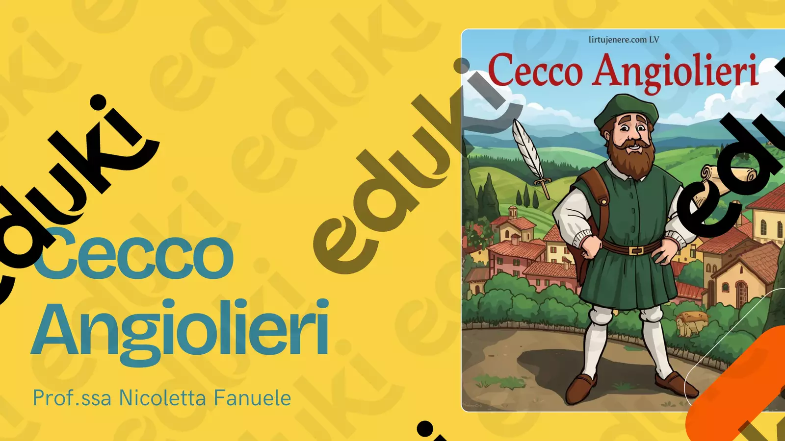 Cecco Angiolieri e la sua poesia: presentazione Presentazioni / Lavagne - Cecco Angiolieri e la sua poesia: presentazione - Prof. Fanu - NicolettaFanuele - Pagina di copertina