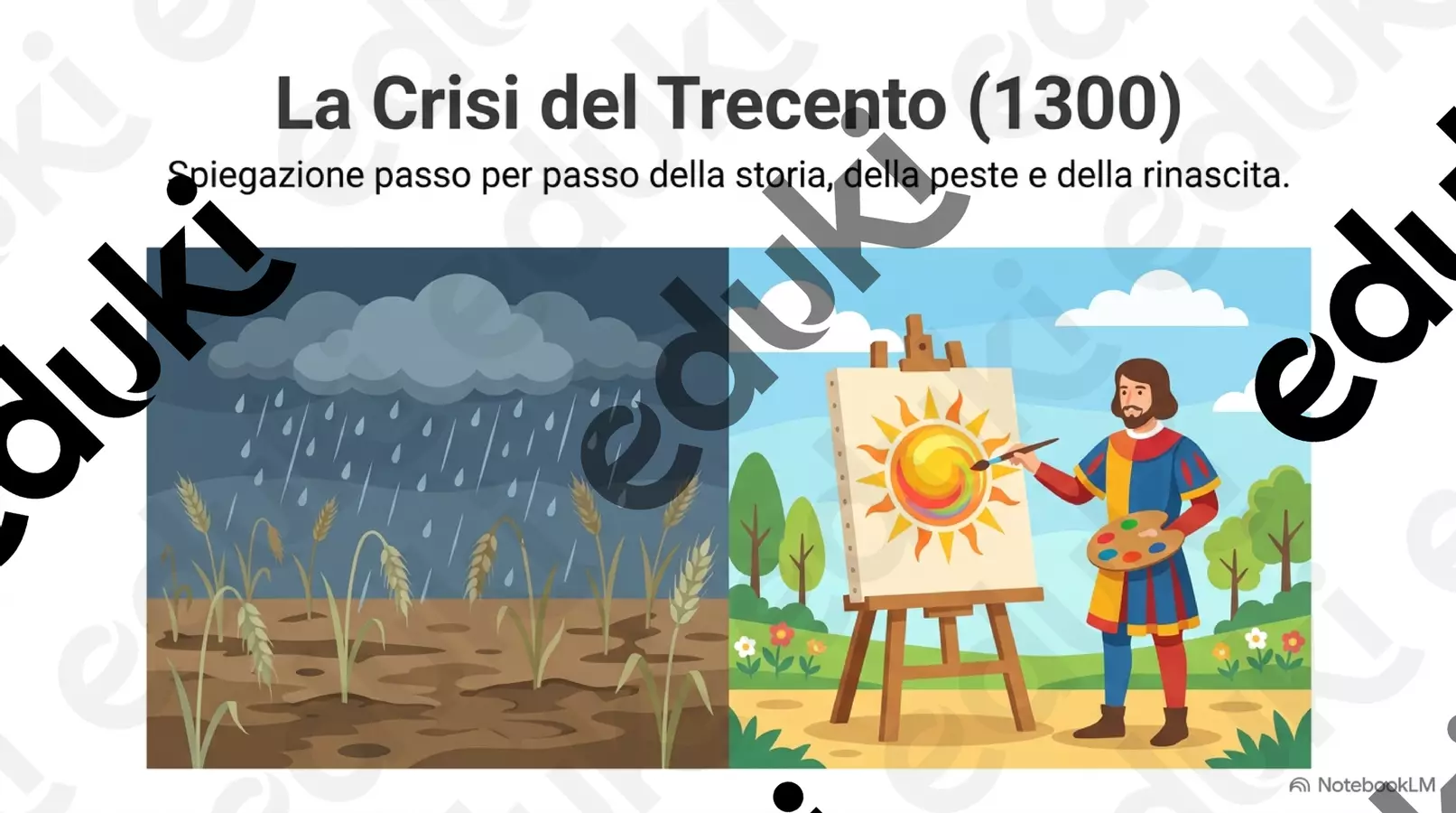 Storia - 2 anno - La crisi del Trecento Esercizi - Storia - 2 anno - La crisi del Trecento - Fare Sostegno - Pagina di copertina