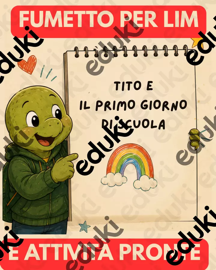 Tito e il primo giorno di scuola primaria | Accoglienza Materiale di supporto/inclusione - Tito e il primo giorno di scuola primaria | Accoglienza - Brainstorming for Teacher - Pagina di copertina