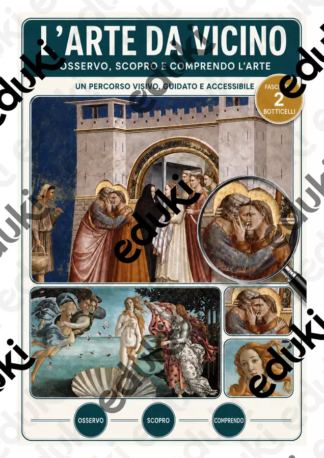 L'ARTE DA VICINO - Fascicolo 2 BOTTICELLI Materiale di supporto/inclusione - L'ARTE DA VICINO - Fascicolo 2 BOTTICELLI - Tutti a bordo - Pagina di copertina