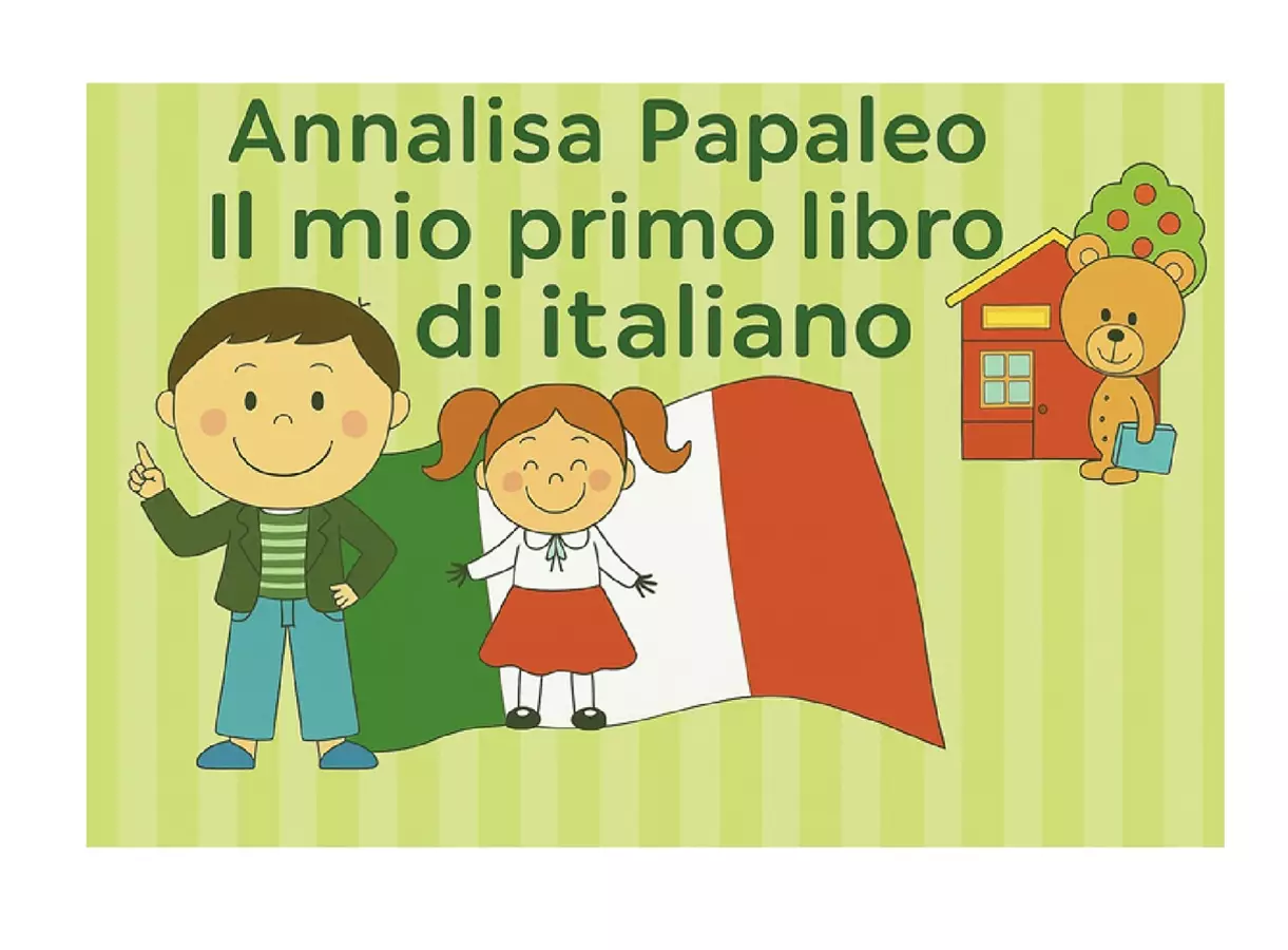 IL MIO PRiMO LIBRO DI ITALIANO Schede informative - IL MIO PRiMO LIBRO DI ITALIANO - Teacher Annalisa - Pagina di copertina