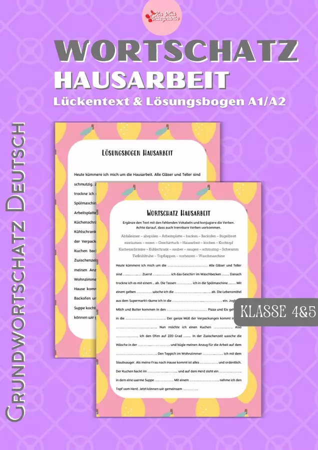 Lessico Fondamentale Tedesco CUCINA & DOMESTICO Alltagsdeutsch DaF A1 Esercizi - Lessico Fondamentale Tedesco CUCINA & DOMESTICO Alltagsdeutsch DaF A1 - LaMiaInsegnante - Pagina di copertina