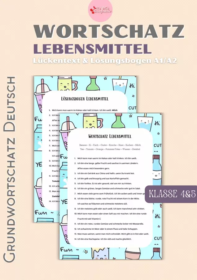 Lessico Fondamentale Tedesco ALIMENTARI Alltagsdeutsch DaF A1 Esercizi - Lessico Fondamentale Tedesco ALIMENTARI Alltagsdeutsch DaF A1 - LaMiaInsegnante - Pagina di copertina
