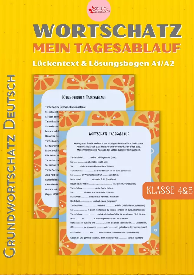 Lessico Fondamentale Tedesco LA GIORNATA Alltagsdeutsch DaF A1 Esercizi - Lessico Fondamentale Tedesco LA GIORNATA Alltagsdeutsch DaF A1 - LaMiaInsegnante - Pagina di copertina