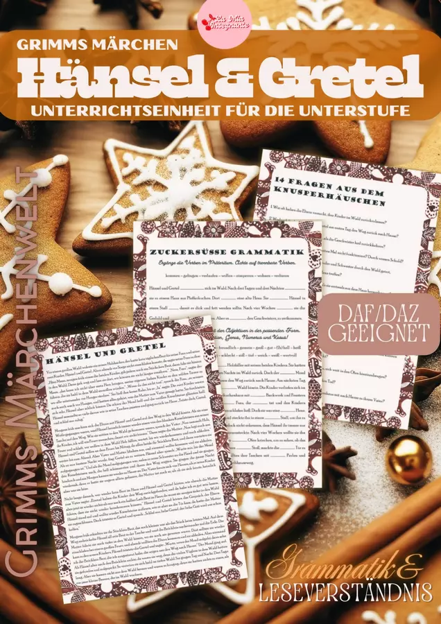 Grimms Märchen – HANSEL E GRETEL – Unità didattica di tedesco sulle fiabe B1 B2 Esercizi - Grimms Märchen – HANSEL E GRETEL – Unità didattica di tedesco sulle fiabe B1 B2 - LaMiaInsegnante - Pagina di copertina