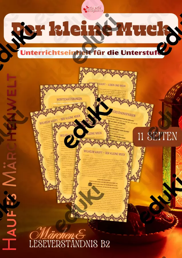 Der kleine Muck – Wilhelm Hauff – Unità didattica di tedesco sulle FIABE B1 B2 Esercizi - Der kleine Muck – Wilhelm Hauff – Unità didattica di tedesco sulle FIABE B1 B2 - LaMiaInsegnante - Pagina di copertina