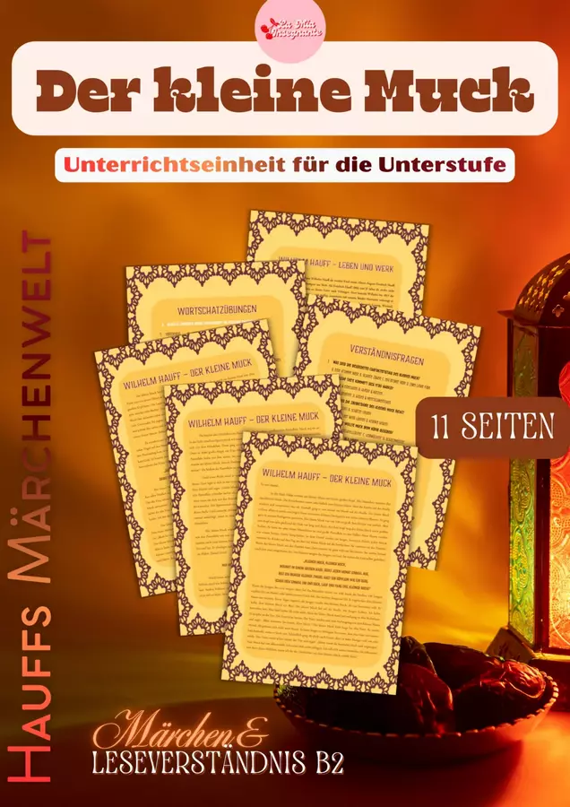 Der kleine Muck – Wilhelm Hauff – Unità didattica di tedesco sulle FIABE B1 B2 Esercizi - Der kleine Muck – Wilhelm Hauff – Unità didattica di tedesco sulle FIABE B1 B2 - LaMiaInsegnante - Pagina di copertina