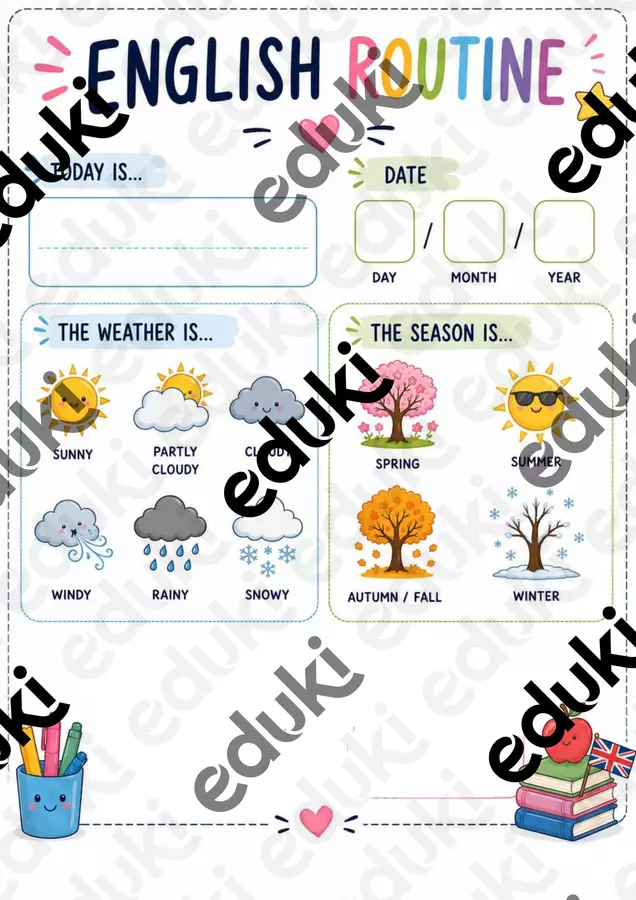 Start of Lesson Routine - Calendar Time Programmi scolastici / Materiali per docenti - Start of Lesson Routine - Calendar Time - Teacher Elisa Lab - Pagina di copertina