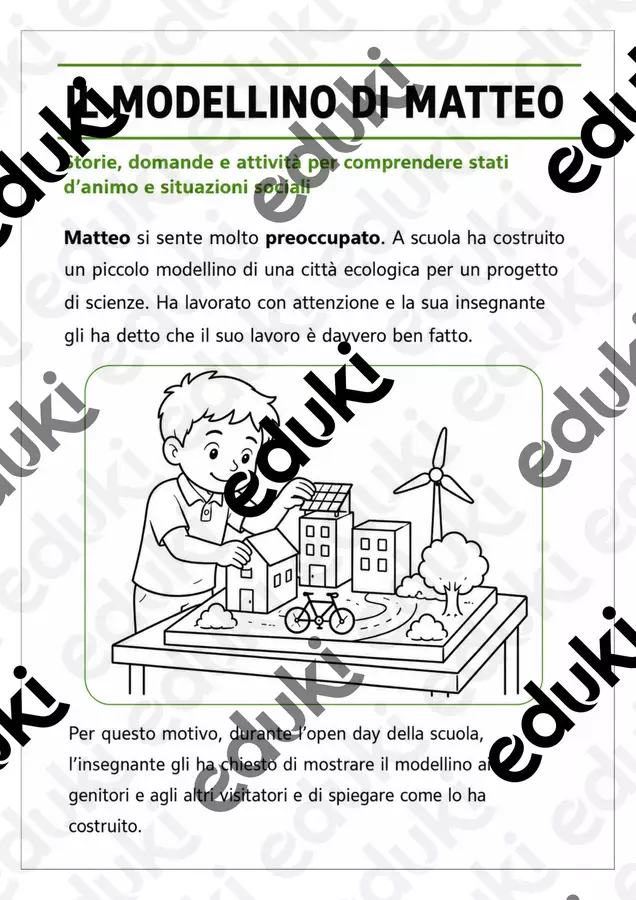 Il modellino di Matteo Materiale di supporto/inclusione - Il modellino di Matteo - Tutti a bordo - Pagina di copertina