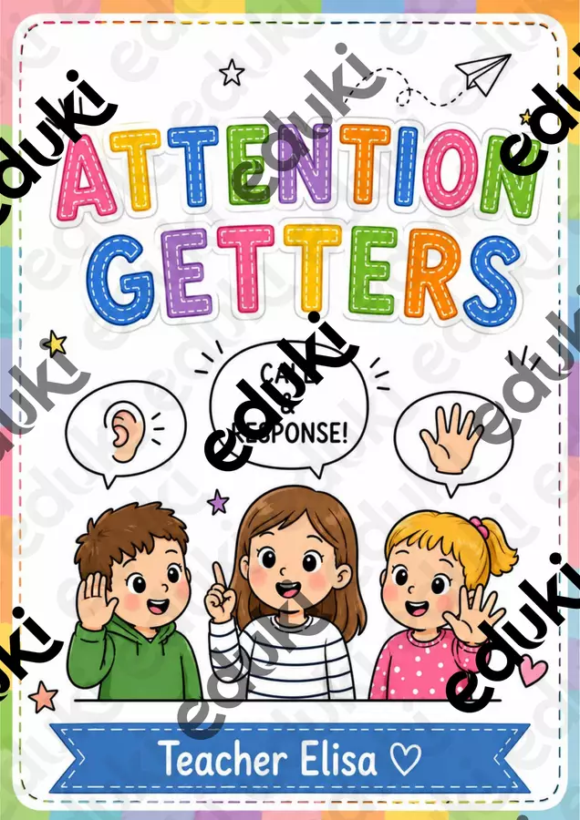 Attention Getters Programmi scolastici / Materiali per docenti - Attention Getters - Teacher Elisa Lab - Pagina di copertina