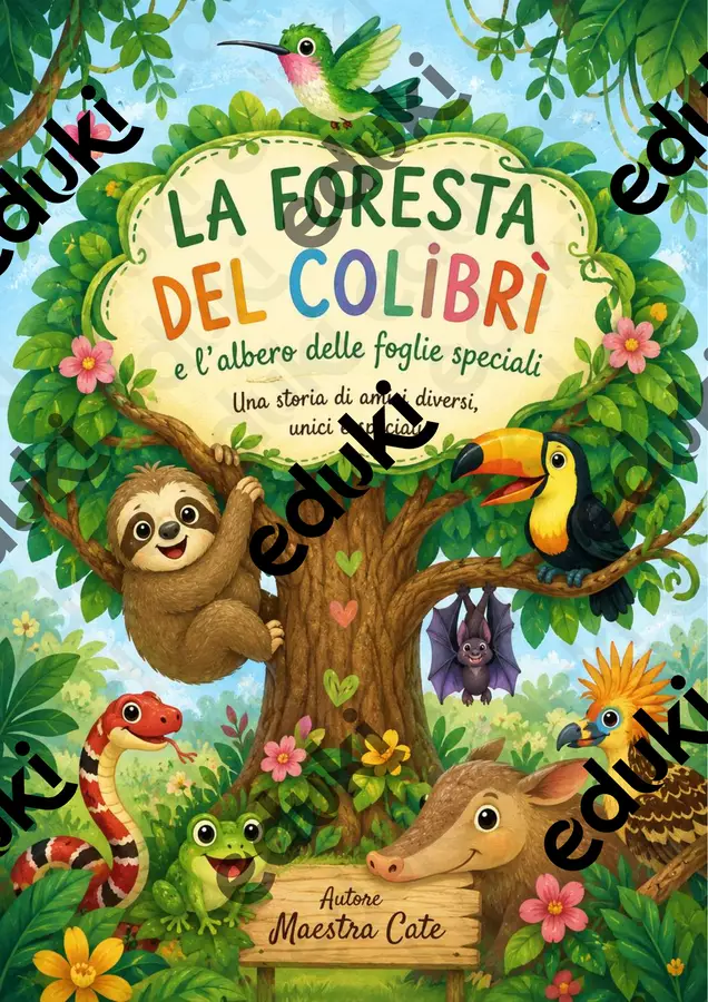 IL NOSTRO ALBERO SPECIALE poster più racconto Materiale di supporto/inclusione - IL NOSTRO ALBERO SPECIALE poster più racconto - Maestra _Cate - Pagina di copertina