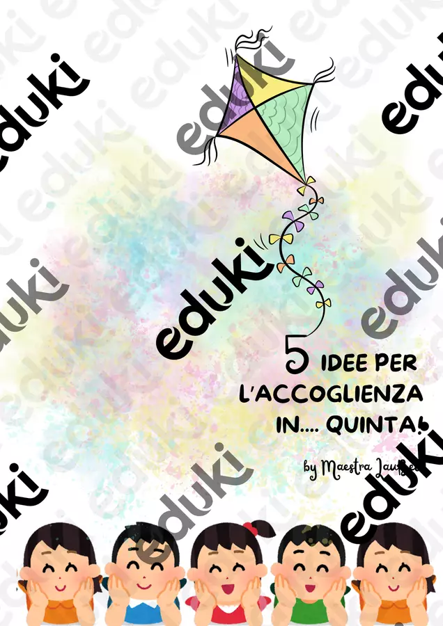 5 idee accoglienza in Quinta Altro tipo di materiale - 5 idee accoglienza in Quinta - Maestra Laubel - Pagina di copertina