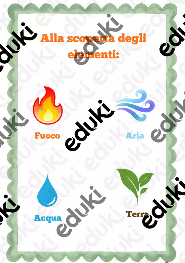 Alla scoperta dei quattro elementi Programmi scolastici / Materiali per docenti - Alla scoperta dei quattro elementi - In alto A riveder le stelle - Pagina di copertina